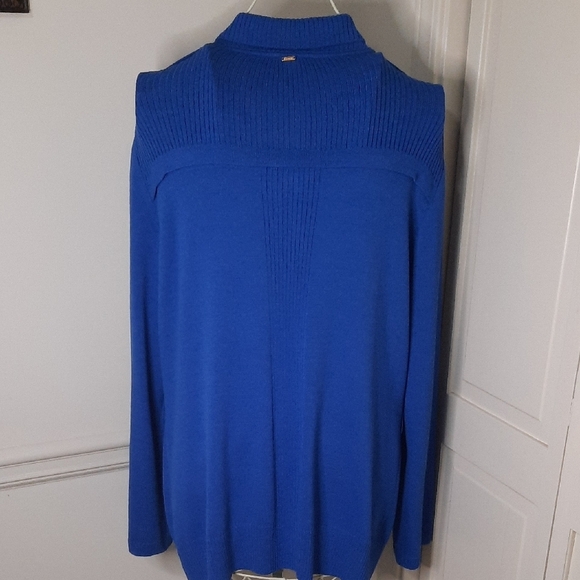 St. John Sport Royal Blue Cardigan Jacket - Picture 3 of 8